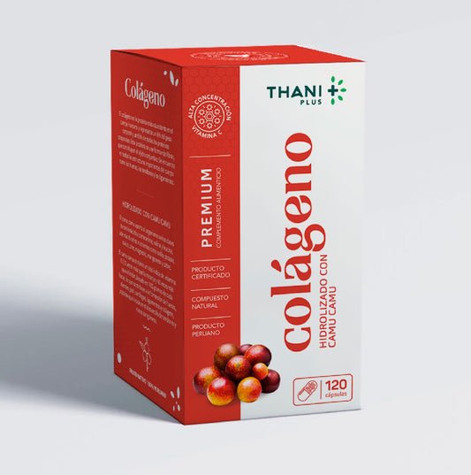 Colágeno Hidrolizado con Camu Camu Premium 120 Cápsulas | ThaniPlus