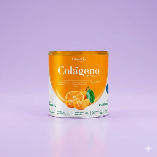 Colágeno Hidrolizado Premium Mandarina 500 g | Péptidos de Colágeno | ThaniPlus