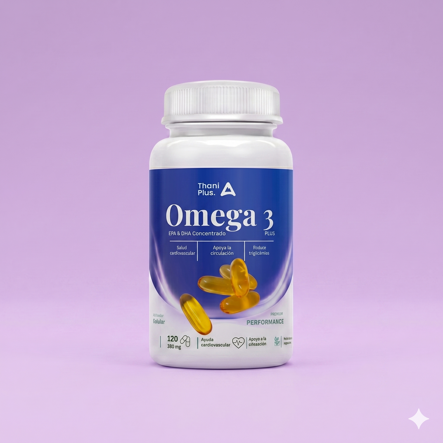 Omega 3 Concentrado ThaniPlus - Soporte Cardiovascular y Cognitivo